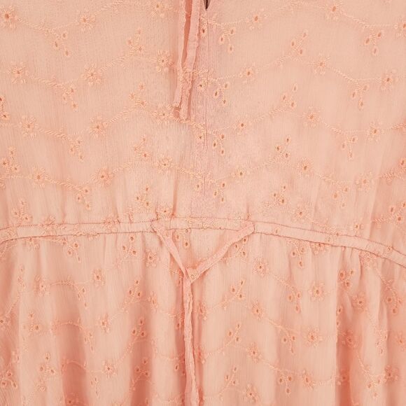 NWT BCBGeneration Desert Eyelet A- Line Dress Size- 8 - Picture 5 of 10